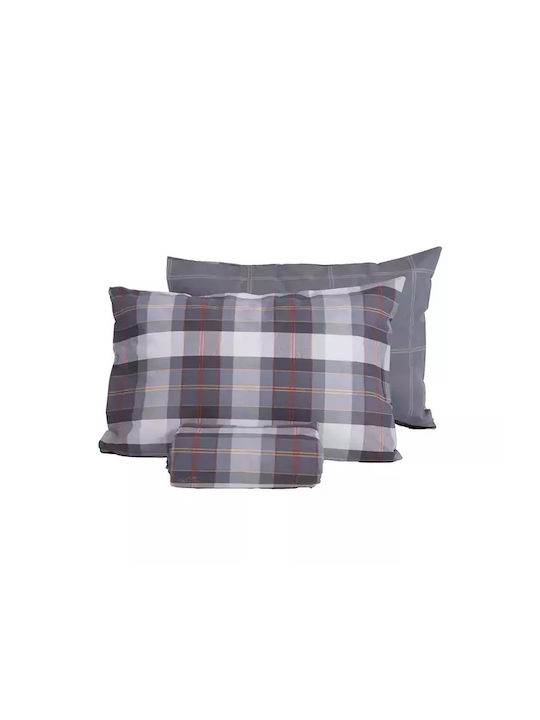 Nef-Nef Homeware Σετ Παπλωματοθήκη Βαμβακερή Μονή με Μαξιλαροθήκη 170x240cm Racket Denim