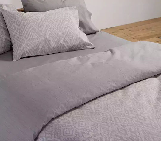 Nef-Nef Homeware Комплект Плик за Завивка Памучен Кинг Сайз с 2 Калъфки 240x230 Orion Сив
