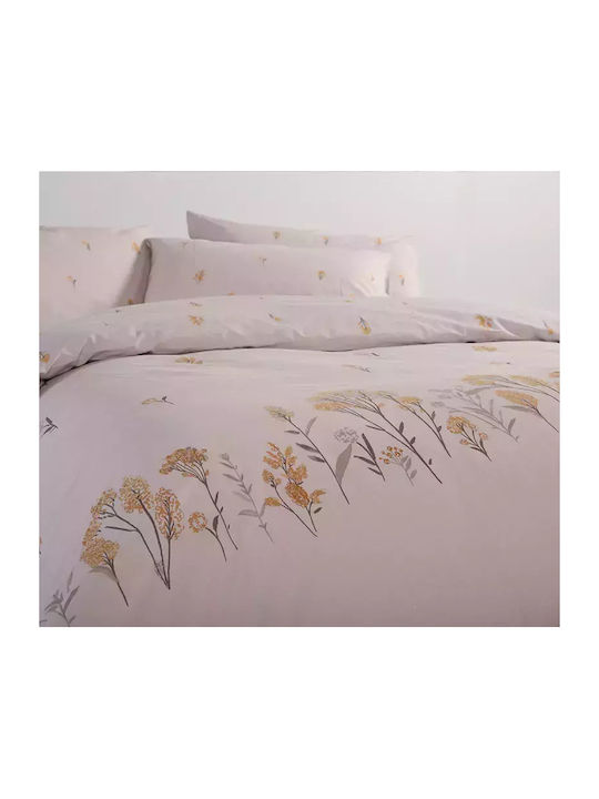 Nef-Nef Homeware Duvet Cover Set Cotton Queen with 2 Pillowcases 240x230 Fragesca Grey