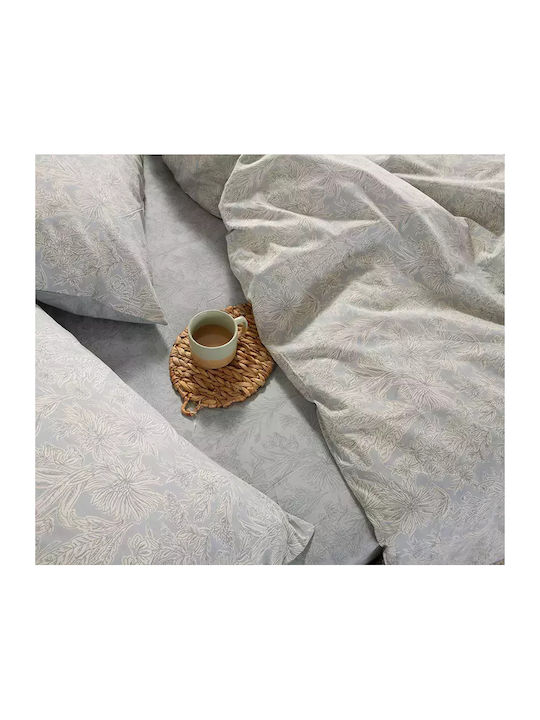 Nef-Nef Homeware Duvet Cover Set Cotton Single with Pillowcase 170x240 Lucil Blue