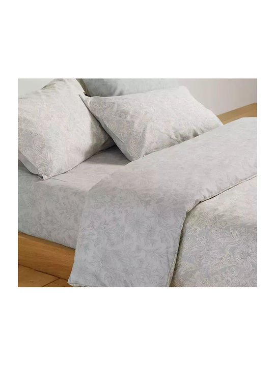 Nef-Nef Homeware Duvet Cover Set Cotton Single with Pillowcase 170x240 Lucil Blue