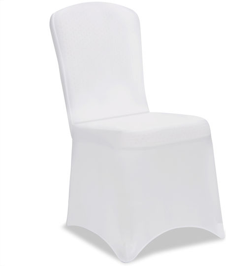 Monzana Husa Elastică Scaun Alb 55cm Monzana Husa Elastică Scaun Alb 55cm