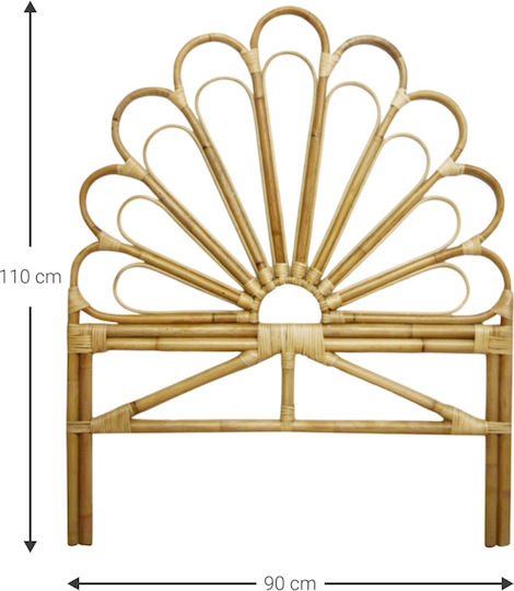 Polihome Zoya Wooden Bed Headboard Beige 90x110cm