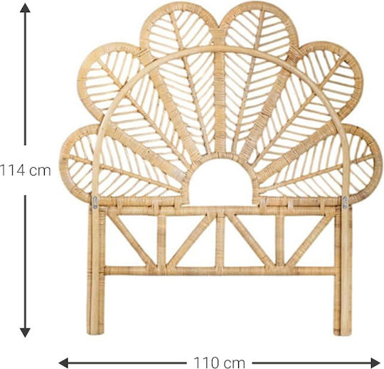 Polihome Dreamer Wooden Beige Bed Headboard 110x114cm