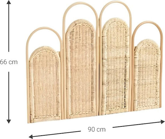 Polihome Bed Headboard Aemonis Wooden Beige 90x66cm