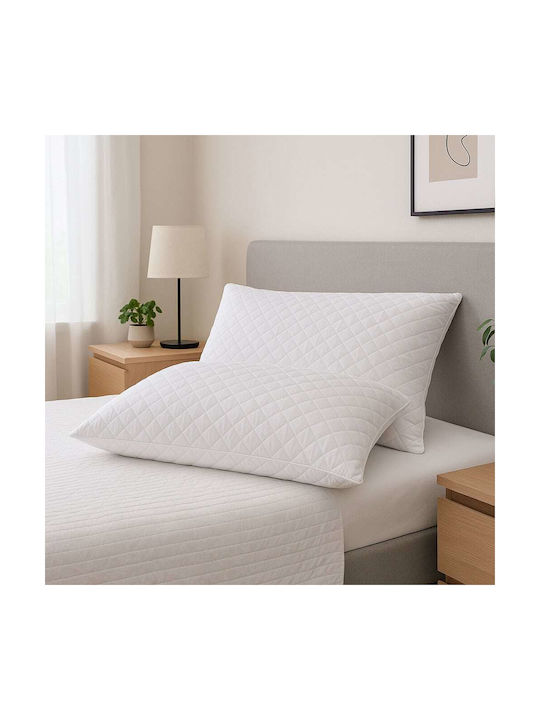 Ankor Pillow Protector Set Waterproof Quilted White 50x70cm.