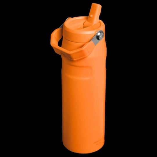 Stanley Iceflow Μπουκάλι Θερμός Ανοξείδωτο BPA Free 700ml Golden Rod με Καλαμάκι