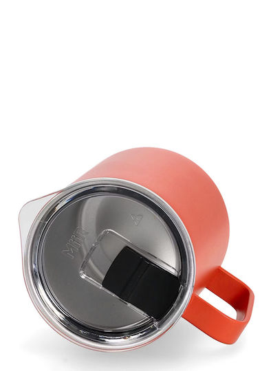 Ποτήρι Θερμός Ανοξείδωτο 355ml Canyon Red με Λαβή