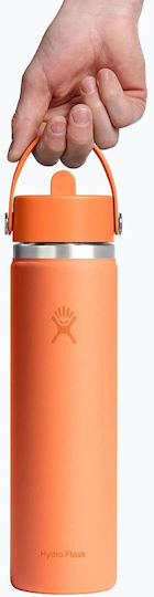 Hydro Flask Μπουκάλι Θερμός Ανοξείδωτο 621ml Nectar με Καλαμάκι