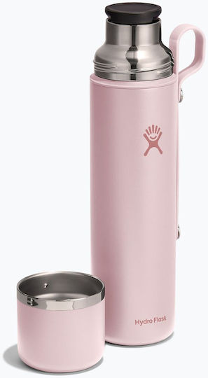 Hydro Flask Flask Ποτήρι Θερμός Ανοξείδωτο 1.065lt Ροζ