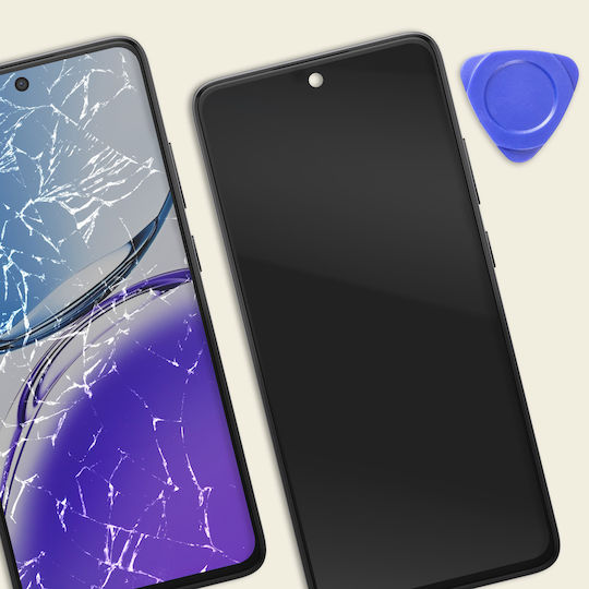 Relife Komplettbildschirm Oppo Reno 12F LCD-Panel Touch-Glas Chassis Schwarz