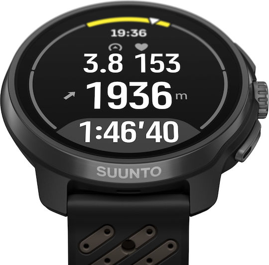 Suunto Race 2 Titanium 49mm Waterproof Smartwatch with Heart Rate Monitor (Titanium Black)
