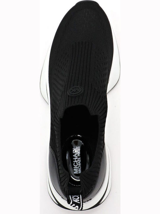 Ari Stretch Knit & Leather Slip On Sneakers Γυναικεία Slip-On Μαύρα