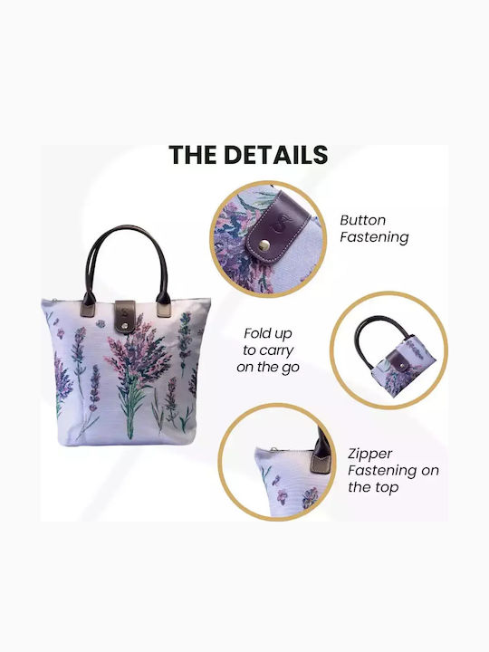 Signare Τσάντα Shopping Πτυσσόμενη Lavender