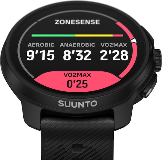 Suunto Race 2 Stainless Steel 49mm Waterproof Smartwatch with Heart Rate Monitor (All Black)