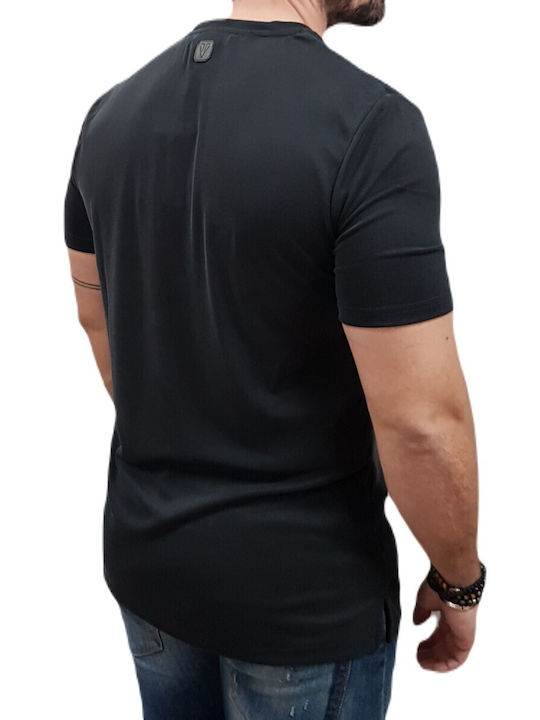 Vittorio Artist Kurzarm T-Shirt Schwarz