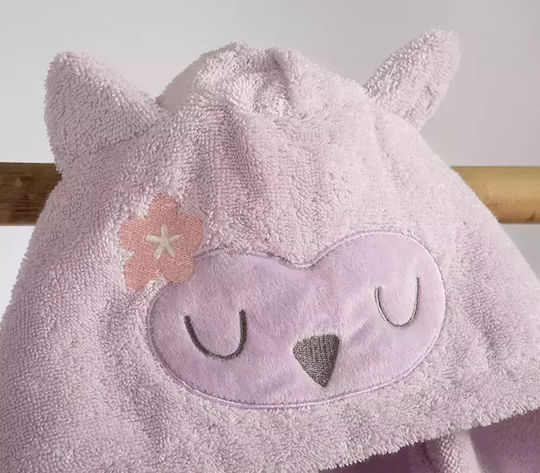 Nef-Nef Homeware Kids Bathrobe Best Friends Lilac Hooded