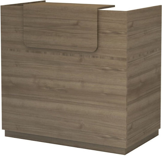 Megapap Office Reception Walnut L120xW70xH110cm