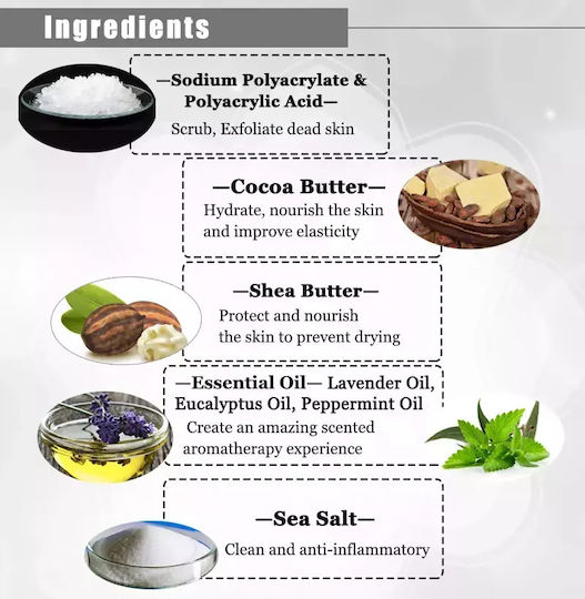Ολοκληρωμένο Σετ Πεντικιούρ Jelly Spa Bathrani Λεβάντα 3τμχ