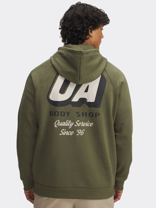 Rival Sweatshirt With Hood Green