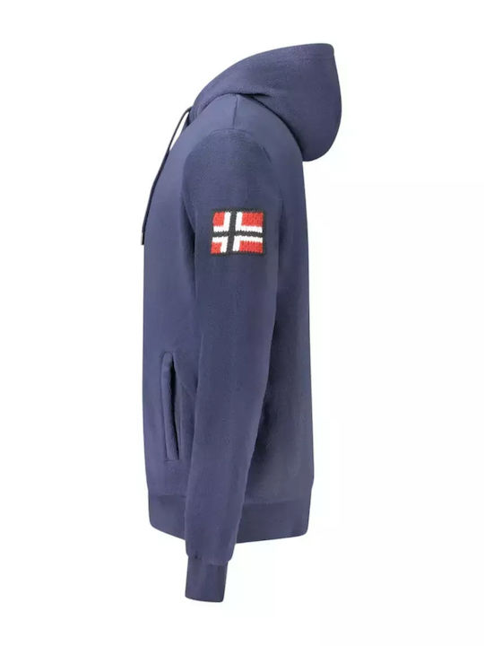 Men's Sweatshirt with Navy Blue Hood