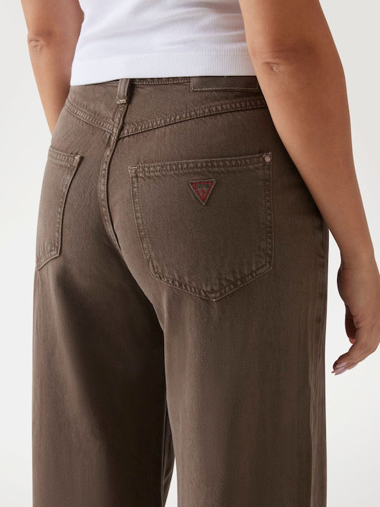 Sexy Palazzo Women's Jean Pants in Palazzo Fit Brown