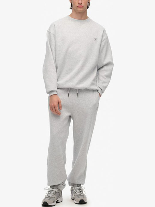 D2 Ovin Παντελόνι Φόρμας με Λάστιχο Cadet Grey Marl