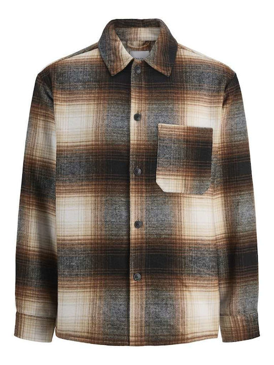 Long Sleeve Overshirt In Wide Line Monks Robe