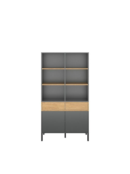 Bibliothek Beril Gray 90x42x170cm