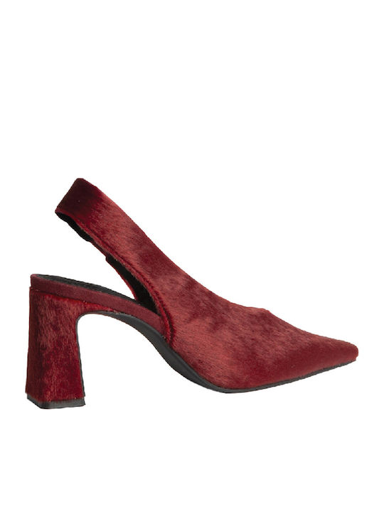 Burgundy Medium Heels