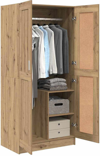 Doppeltür Kleiderschrank Artisian Oak 82.5x51.5x180cm