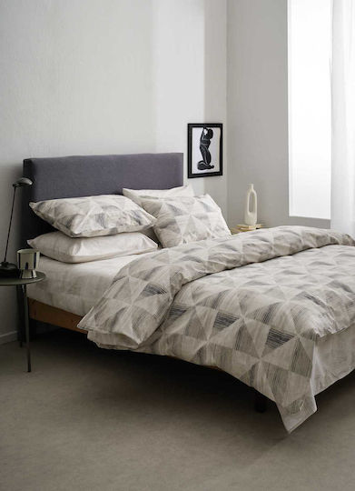 Vesta Home Σετ Παπλωματοθήκη Βαμβακερή Μονή με Μαξιλαροθήκη 170x240cm Vilma 1