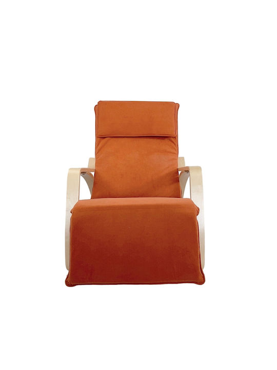 Schaukelstuhl Orange 67x127x91cm