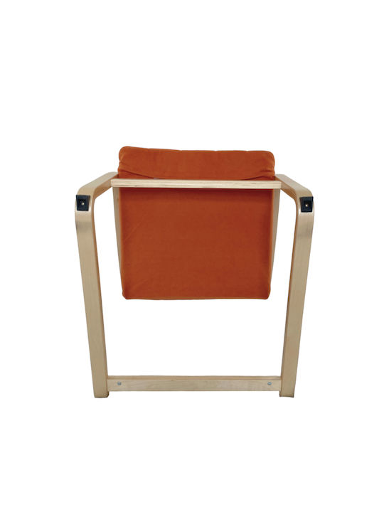 Nordvik Πολυθρόνα Πορτοκαλί 60x71x105cm