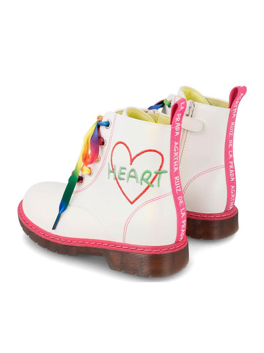 Kids Boots with Zipper Beige