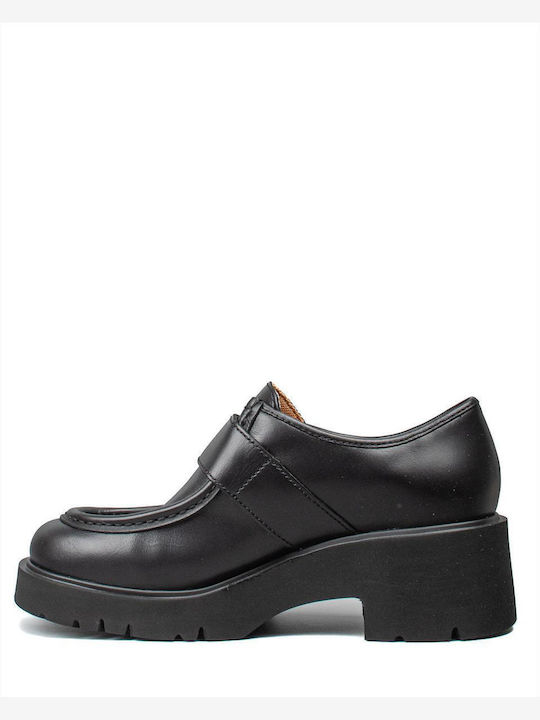 Milah Women's Leather Oxford Shoes Black