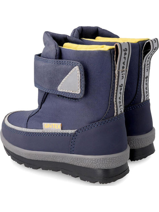 Kids Snow Boots with Velcro Blue