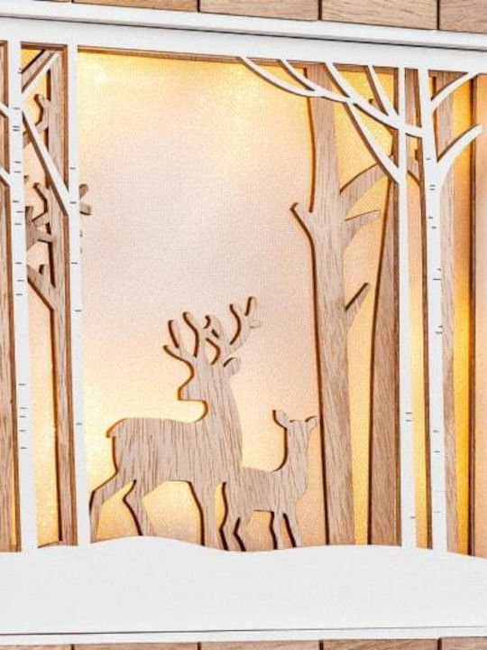 Cutie Muzicală Delemn Pentru Advent Calendar Cu Leduri 24 De Zile 27 X 6 X 35 Cm