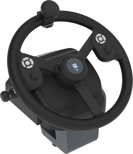 Hori Farming Control System + 7-Speed Racing Shifter Bundle Steering Wheel with Shifter and Pedals for PC with 900° Rotation