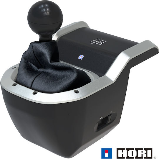 Hori Farming Control System + 7-Speed Racing Shifter Bundle Steering Wheel with Shifter and Pedals for PC with 900° Rotation