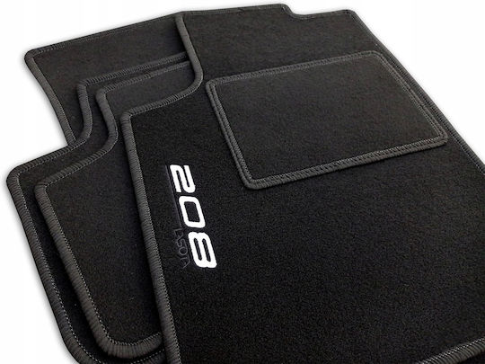 Me Premium Set of Front and Rear Mats 4pcs for Peugeot 208 2019 Black