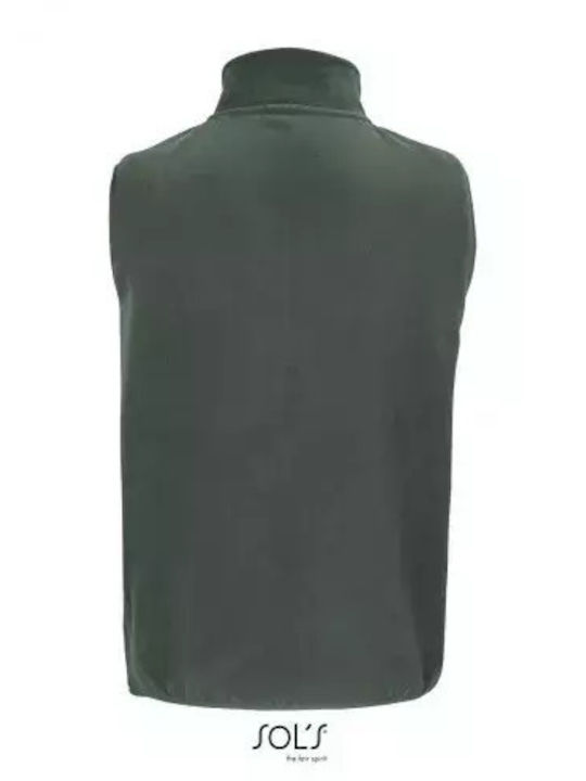 Sol's Factor Men's Sleeveless Promotional Cardigan Forest Green