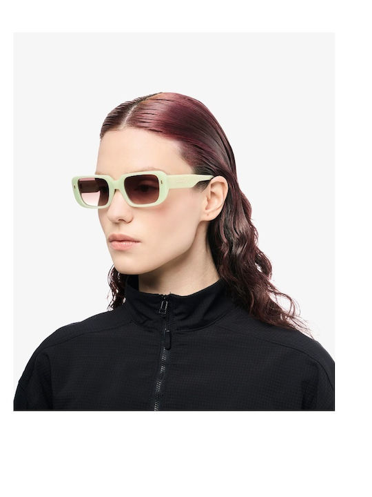 Gast Vida Ochelari de Soare Unisex cu Ramă din Plastic Sage Green / Brown Degrade