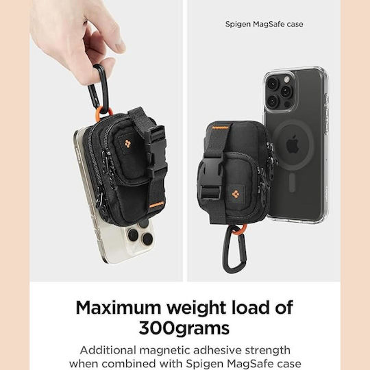Spigen Organizer Snapzip Magsafe Beutel Schwarz AFA09338