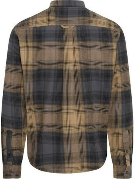 Long-sleeved Shirt Checked Yellow