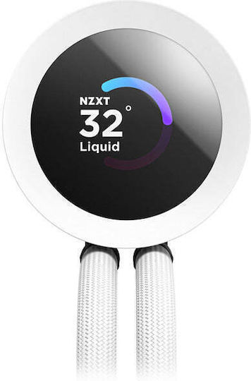 NZXT Kraken Plus RGB v2 Водно Охлаждане AIO CPU с 2 Вентилатора 120mm Бял