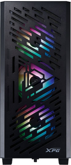 Adata XPG Lander 501 Gaming Midi Tower Κουτί Υπολογιστή με Πλαϊνό Παράθυρο Μαύρο