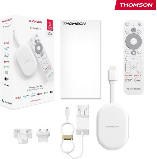 Thomson Smart TV Stick 4K UHD με Wi-Fi / HDMI και Google Assistant