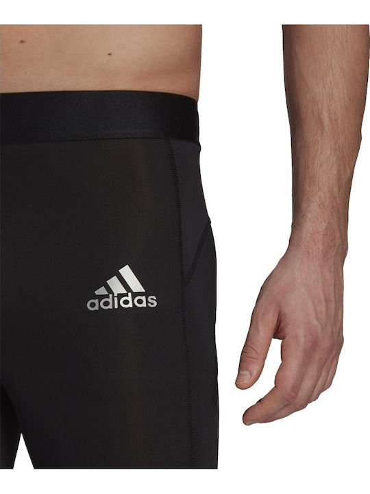adidas Techfit Ανδρικό Αθλητικό Κολάν Compression Μακρύ Μαύρο