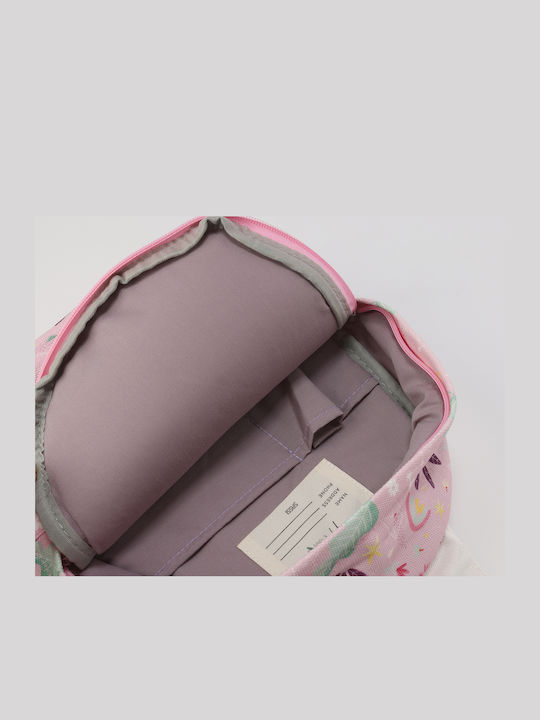 Sassi Junior Unicorn Unicorn School Bag Backpack Kindergarten Multicolour with Water Bottle Holder
